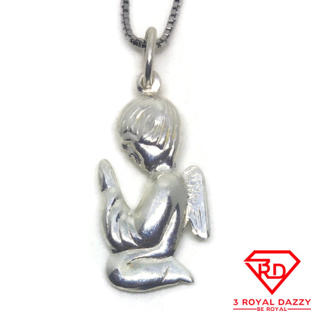Praying Angel Charm Pendant 925 Sterling Silver